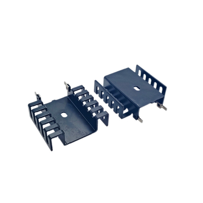 Custom Black Anodized Board Level Stamped Extrusion Aluminum Heatsink PCB1046 Cho quạt Quản lý nhiệt